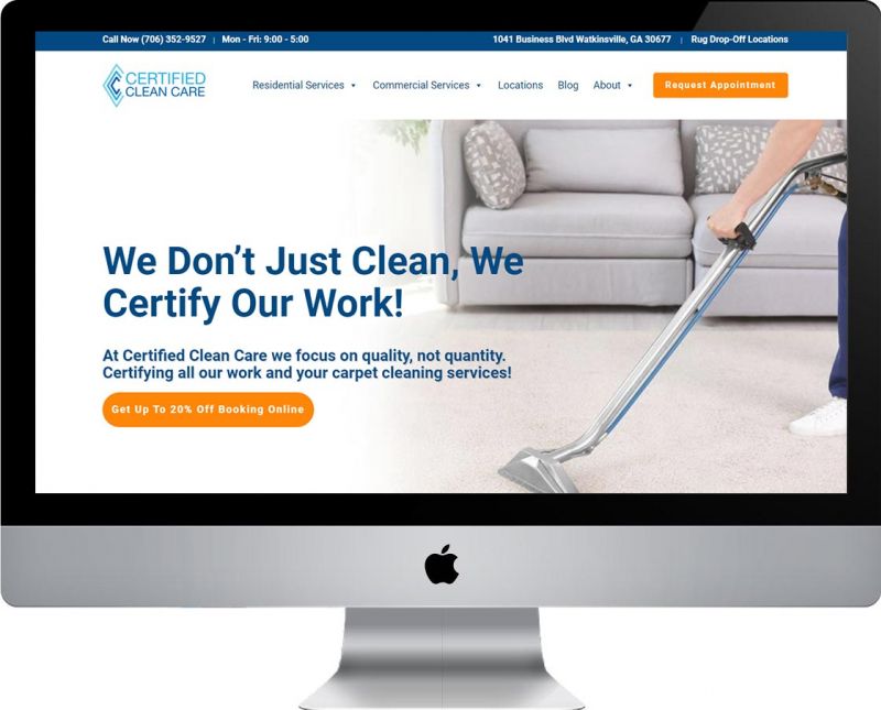 Certified Clean Care Website Build