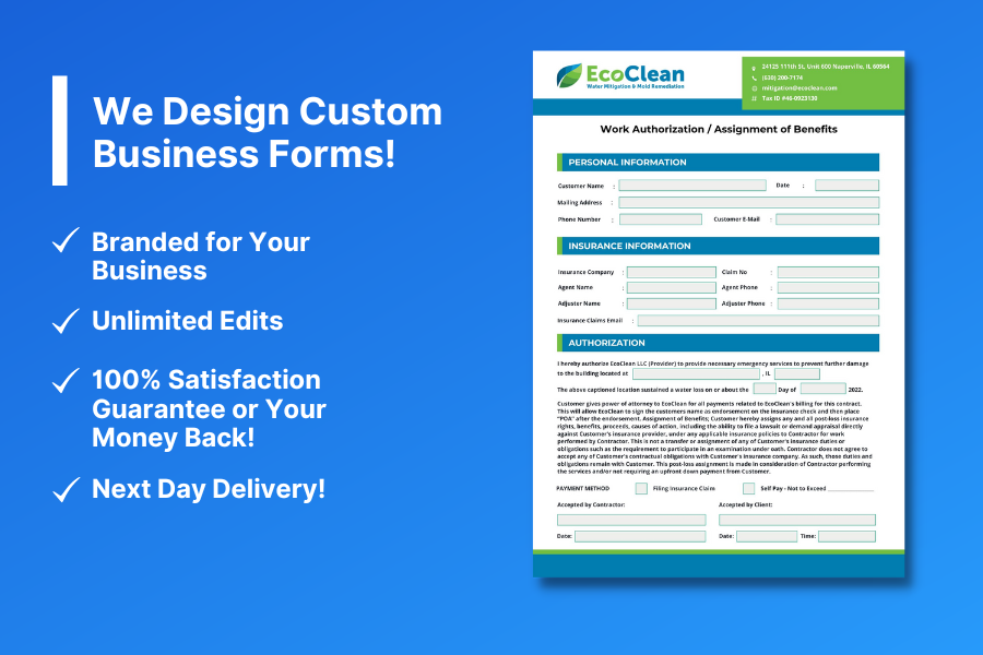 Custom Business Form Design